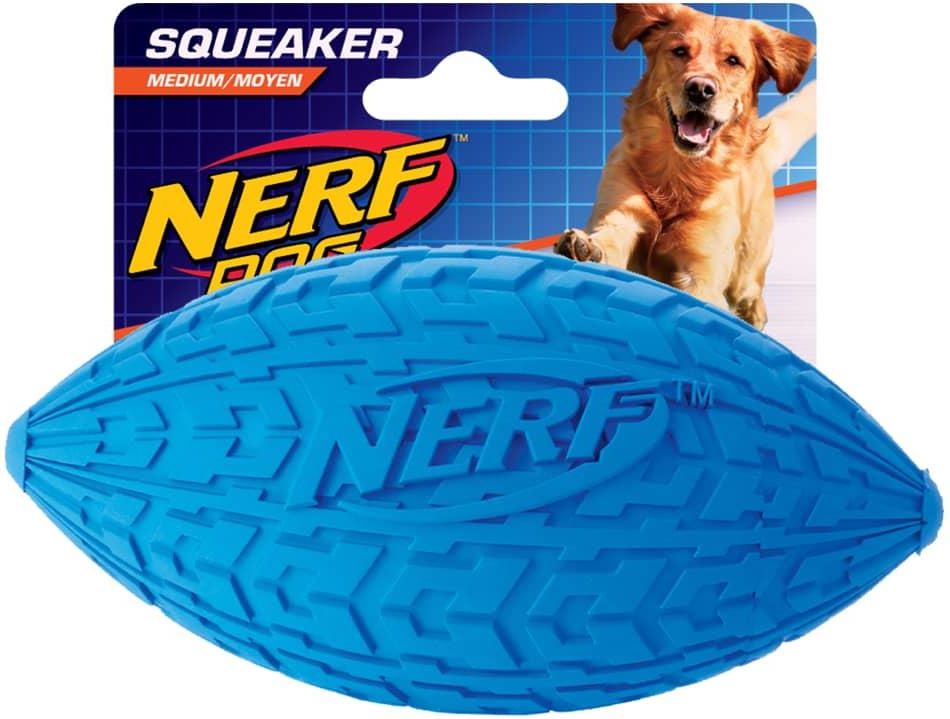 Nerf Dog Dh2446 Piszczące Rugby Z Bieżnikiem Dla PsaM Niebieskie