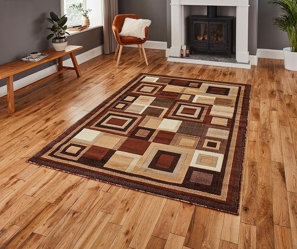 Think Rugs Dywan Hudson Brown & Beige 80x150 cm Opinie i atrakcyjne