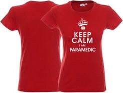 Lpp Promostars Koszulka Damska Keep Calm I Am Paramedic Czerwona