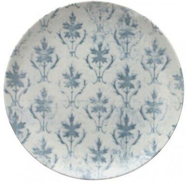 TOGNANA Talerz Maiolica Grigio 20 cm Niebiesko-biały