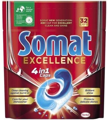 SOMAT Tabletki do zmywarek Excellence 4w1 32 szt.