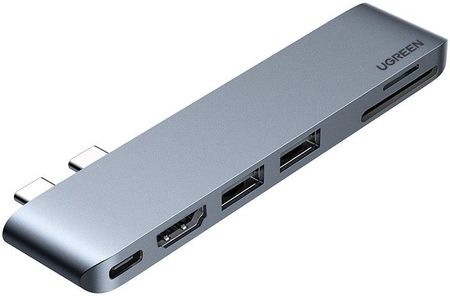 Ugreen Adapter 6 W 1 Cm380 Hub Usb-C Dla Macbook Air   Pro