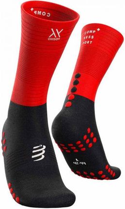 Compressport Mid Compression Socks Czerwony Długie