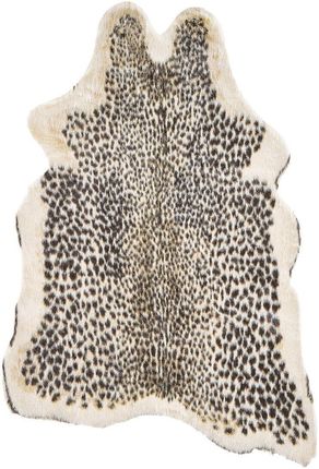 Beliani Dywan gepard brązowy sztuczna sierść do salonu nowoczesny Nambung