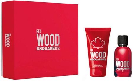 Dsquared2 Red Wood Pour Femme Zestaw Woda Toaletowa Spray 100Ml + Balsam Do Ciała 150Ml
