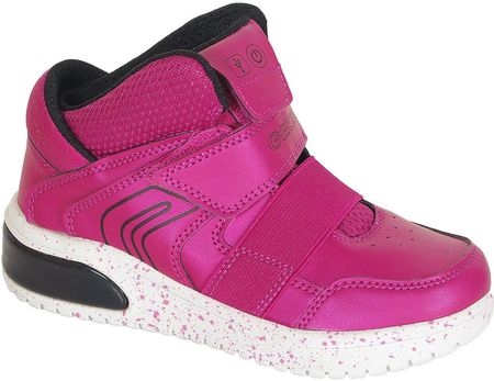 Geox Xled A Sneakers Girl Synthetic/Textile Fuchsia/Black
