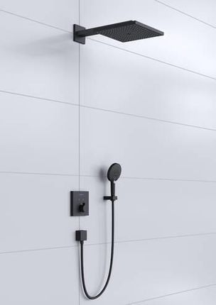 Hansgrohe Raindance E System prysznicowy do montażu podtynkowego z termostatem ShowerSelect kolor czarny mat 27939670+