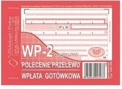 Michalczyk I Prokop Druki Polecenie Przelewu Wpłata Gotówkowa A6 2 Odcinkowe