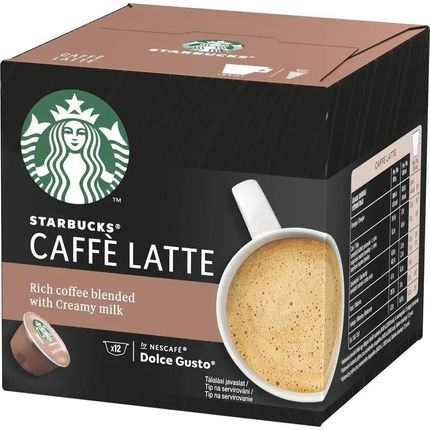 Starbucks kapsułki Caffe Latte by NESCAFE DOLCE GUSTO, 3 x 12 kapsułek