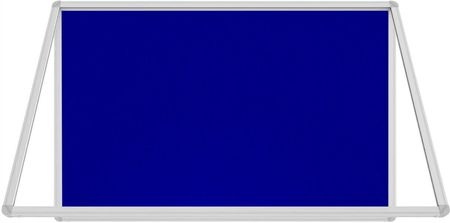 Gablota Ogłoszeniowa Informacyjna 120X90Cm Niebieska Filcowa W Aluminiowej Ramie
