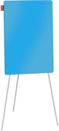 Flipchart Na Trójnogu Memobe Szklany Niebieski Suchościeralny Magnetyczny 70X100Xh180cm 193L048