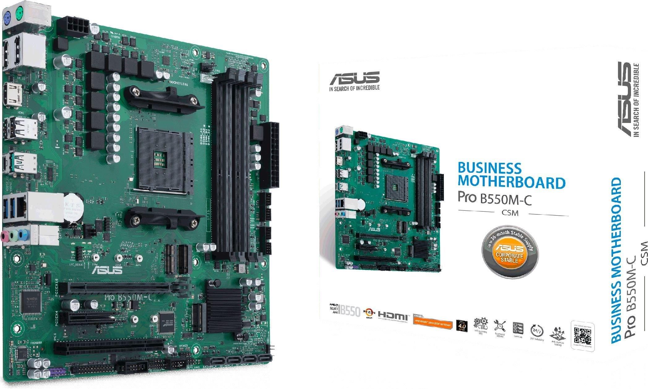 фото Материнська плата Asus Pro B550M-C/CSM 1