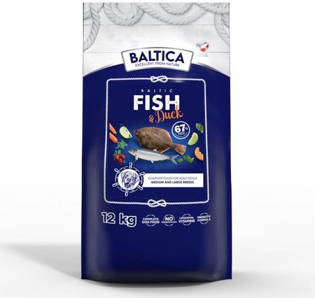 Baltica Pets Baltic Fish Duck Psy Ras Średnich I Dużych 12Kg