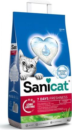Sanicat 7 Days Aloe Vera Żwirek Dla Kotów 4L