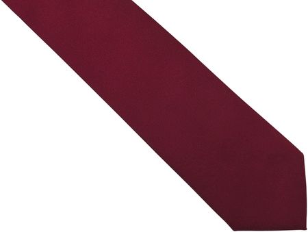 Bordowy krawat męski, strukturalny materiał D288