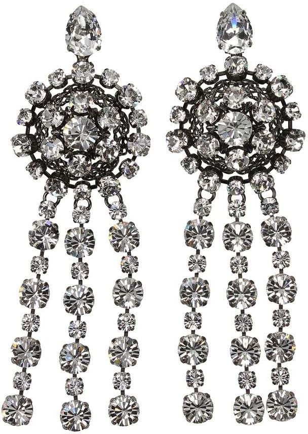 Orecchini A Bottone Interlocking Con Diamanti In Oro Bianco 18 - Foto 2