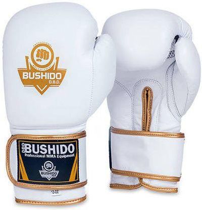 Dbx Bushido Rękawice bokserskie skóra białe 14