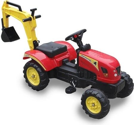 Lean Toys Traktor z Łyżką Czerwony
