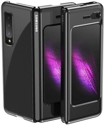 Hurtel Plating Case hard case pokrowiec etui z metaliczną ramką Samsung Galaxy Fold czarny