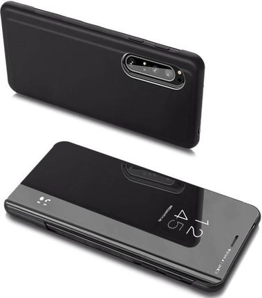 Hurtel Clear View Case futerał etui z klapką Sony Xperia 10 II czarny