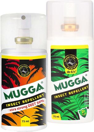 Zestaw Repelent Środek Na Komary Kleszcze I Inne Owady Mugga Strong Spray 50%