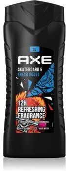 Axe Skateboard & Fresh Roses Odświeżający Żel Pod Prysznic Dla Mężczyzn Żel Pod Prysznic 400Ml