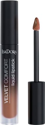 IsaDora Velvet Comfort szminka półmatowa odcień 68 Cool Brown 4 ml