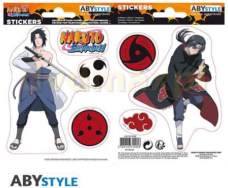 Naruto Shp - Stickers - 16x11 cm/ 2 Sheets - Sasuke/ Itachi