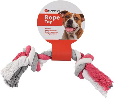 Flamingo Pink Rope ToySznurkowy Gryzak Dla Psa Xl