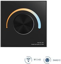 Zdjęcie Skydance Ściemniacz LED naścienny CCT 1 strefowy 12-24V DC 12A T2-K(B) - Bobolice