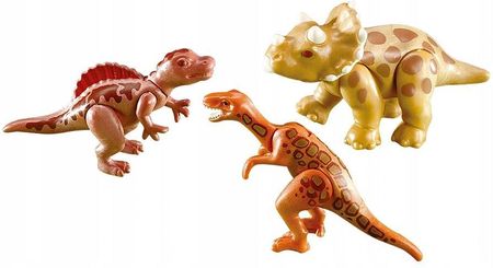 Playmobil 7368 Spinozaur Velociraptor 3 Dinozaury