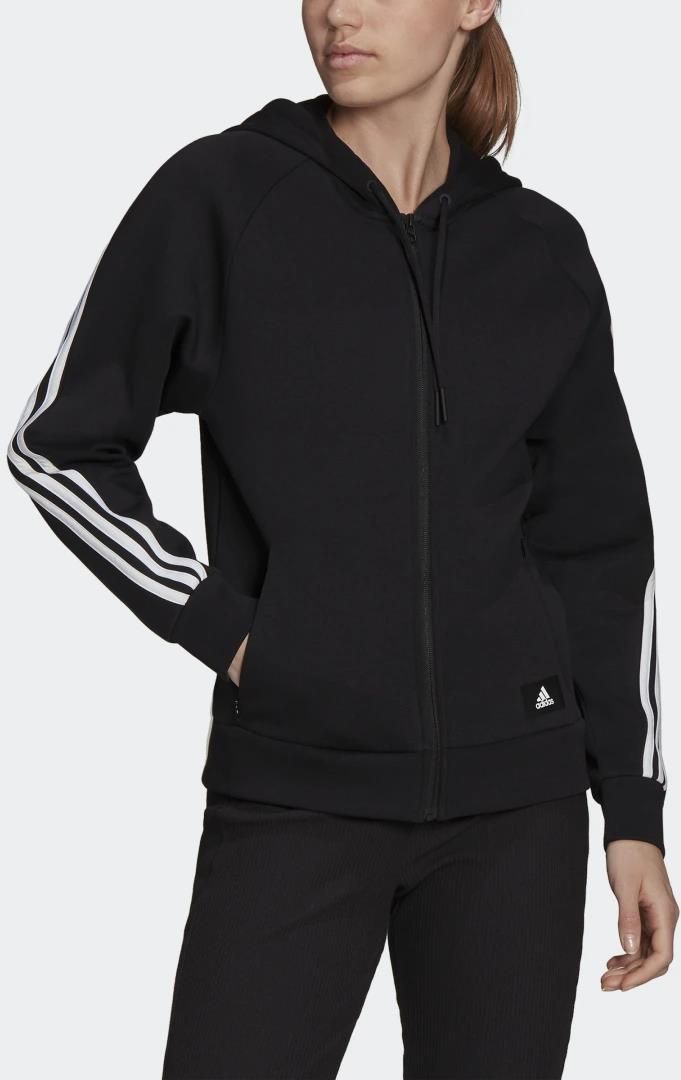 adidas sportswear future icons 3 stripes hooded track top