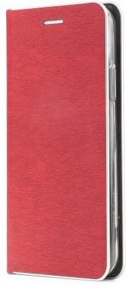 Forcell LUNA Book Silver do SAMSUNG S21 Plus czerwony