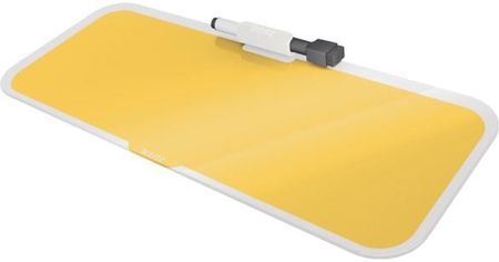 Leitz Szklany notatnik na biurko Cosy poziomy żółty 52690019
