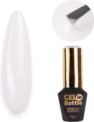 Molly Lac Żel do paznokci w butelce z pędzelkiem wielofunkcyjny Gel in Bottle MollyLac White Angel 10g