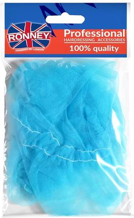 Ronney #342 Siatka do włosów jasno-niebieska z gumką