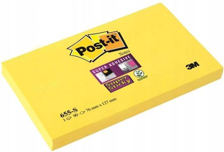 Post-It-3M Karteczki Samoprzylepne Post-It Żółte 76x127mm