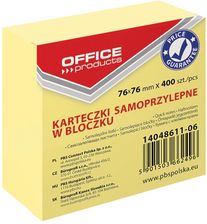 Zdjęcie Office Products Kostka Samoprzylepna Jasnożółty Bloczek Karteczki - Brwinów