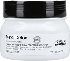 L'Oreal Metal Detox maska po koloryzacji oraz dekoloryzacji z glikoaminą 250ml - Maski do włosów