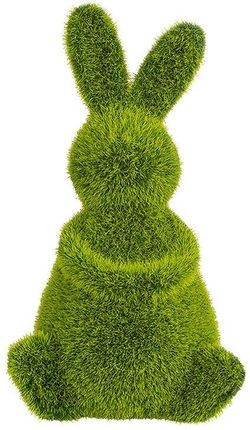 Lumarko Figurka zając pokryta sztuczną trawą 10x9x17 cm
