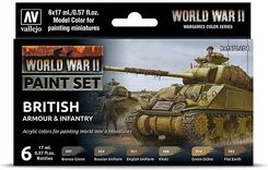 Zdjęcie Vallejo 70204 Wwii British Armour&Infantry Set 6 Farb - Jastrzębie-Zdrój