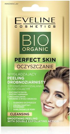 Eveline Cosmetics Bio Organic Perfect Skin Wygładzający Peeling Drobnoziarnisty 7 Ml