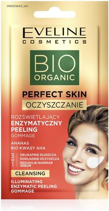Eveline Cosmetics Bio Organic Perfect Skin Rozświetlający Enzymatyczny Peeling Gommage 7 Ml