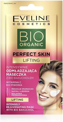 Eveline Cosmetics Bio Organic Perfect Skin Intensywnie odmładzająca maseczka z biobakuchiolem, 7 ml