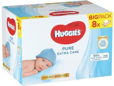 Huggies Baby Chusteczki Nawilżane Pure Extra Care 8X56Szt.