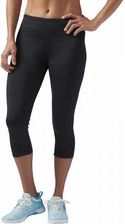 Zdjęcie Reebok READY CAPRI czarny Legginsy 3/4 damskie (CE1221) - Suchowola
