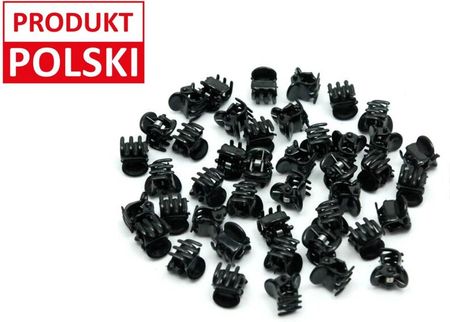 IZA SPINKI ŻABKI DO WŁOSÓW CZARNE 10 SZT BLACK FROG CLIPS 10 PCS
