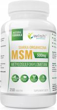 Zdjęcie Wish MSM Siarka Organiczna 500 mg 250 tabl - Ostrołęka