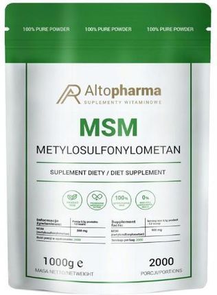Altopharma MSM Siarka Organiczna proszek 1000 g