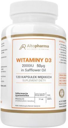 Altopharma Witaminy D3 2000 IU 50 µg 120 kaps miękkich